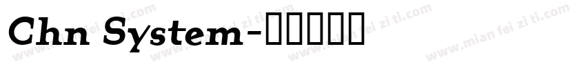 Chn System字体转换
